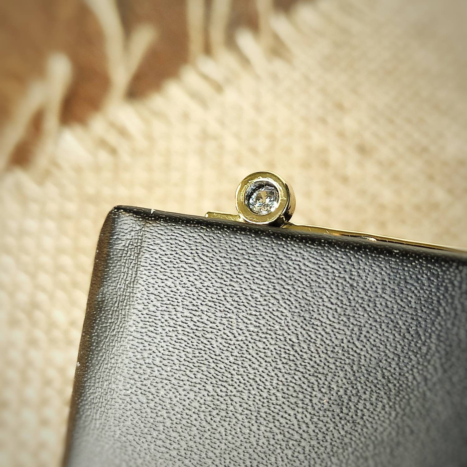 Marque Page Laiton Idée Cadeau Lecture Faux Diamant Pierre Brillante