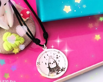 Handmade and silver d eley 925 Anime movie mask nature fighting princess Manga jewelry and Japanese jewelry otaku