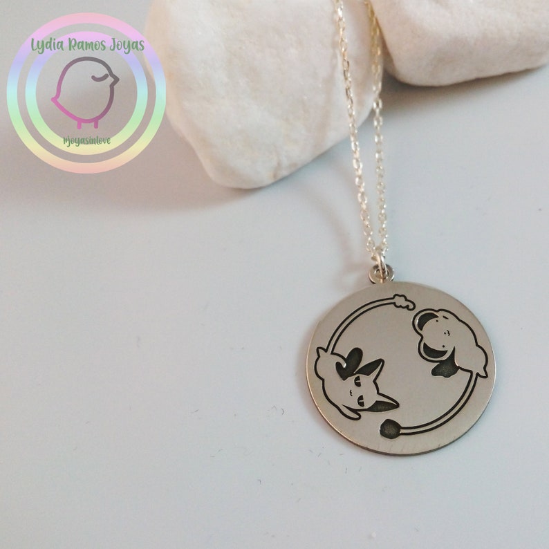 Gifts Girls Handmade Jewelry Keros Necklace /& Spinel Card Captor Magical Girl Sterling Silver 925 Kawaii Jewelry