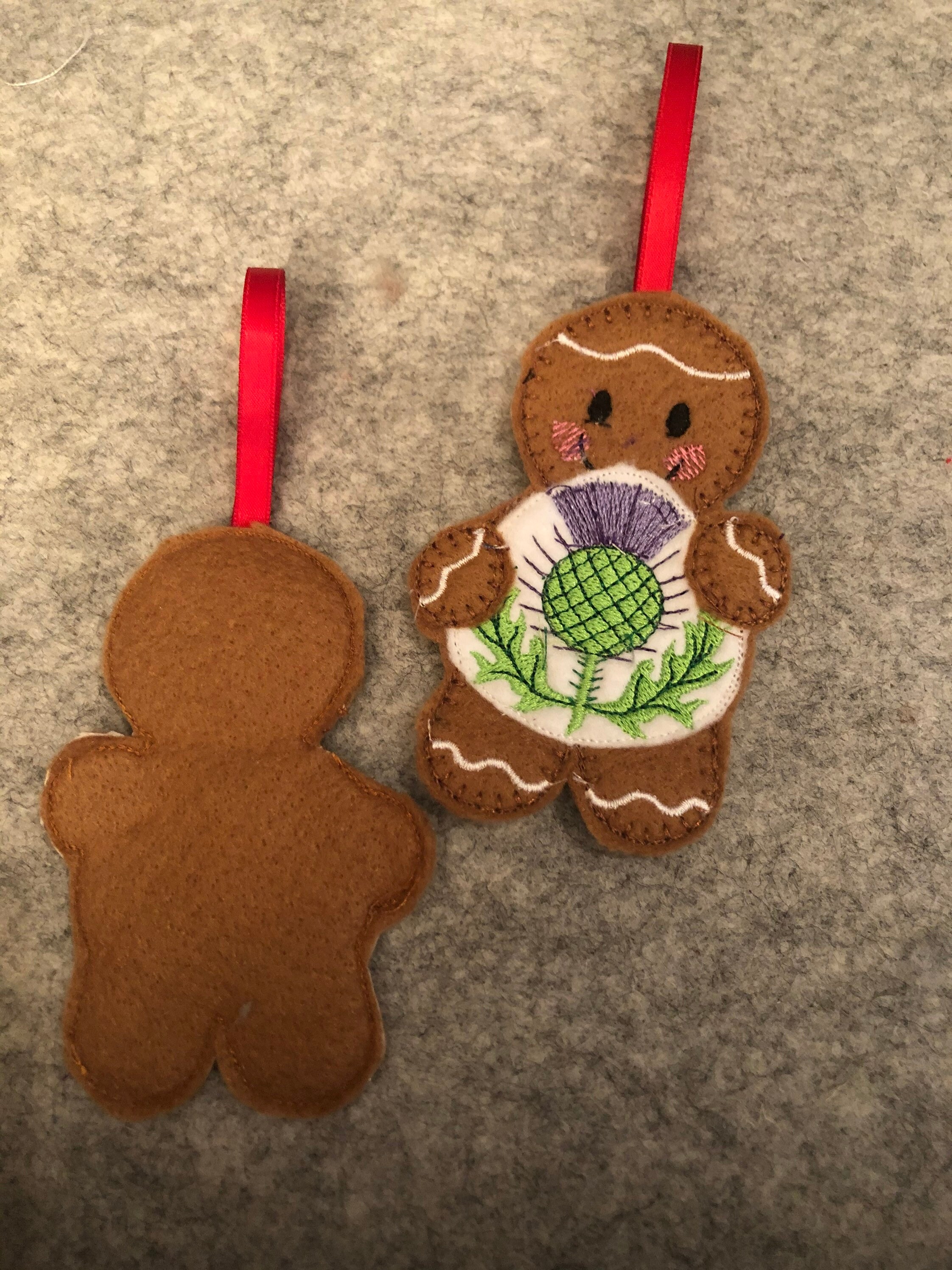 Handmade Gingerbread Scottish Thistle - Etsy UK