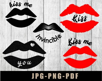 Lippen PNG, Kiss me PNG, Lippen Silhouetten, Kiss me Clip Art, Kiss me JPG