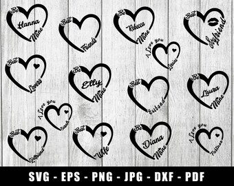Love SVG, Love Hearts SVG, Valentines SVG, Love png, Love jpg, Love Hearts Silhouetten, Love Hearts Cut File
