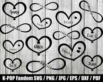 KPOP Fandom SVG, Army SVG, Kpop Fandom jpg, Kpop Fandom png, Fandom Bügelbild SVG, Kpop Fandom Sticker