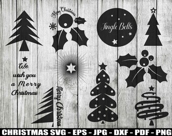 Weihnachten SVG, Weihnachtswünsche SVG, JPG, png, Weihnachtsbäume, Globus, Wünsche, Mistelzweig svg, eps, dxf