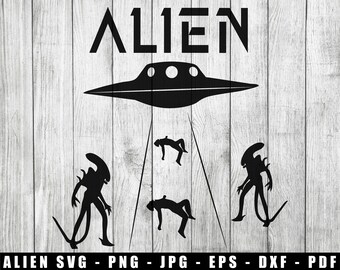 Alien UFO SVG, Alien Entführung PNG, Aliens jpg, Aliens vs Menschen