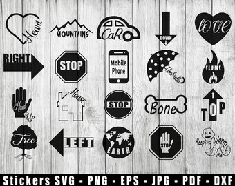 Sticker Bügelbild SVG, Sticker Vektoren PDF, PNG, jpg, eps, dxf, transparenter Hintergrund