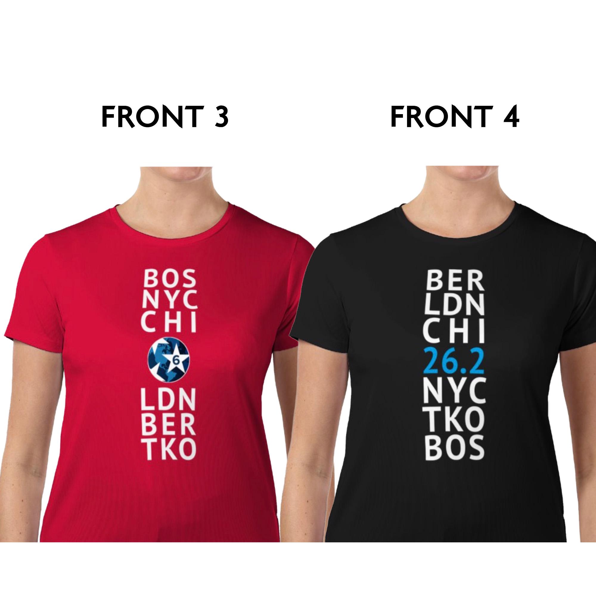 ワールドマラソンメジャー アボット six star Tシャツ Abbott World Marathon Majors 6 Star Graphic T Shirt Women