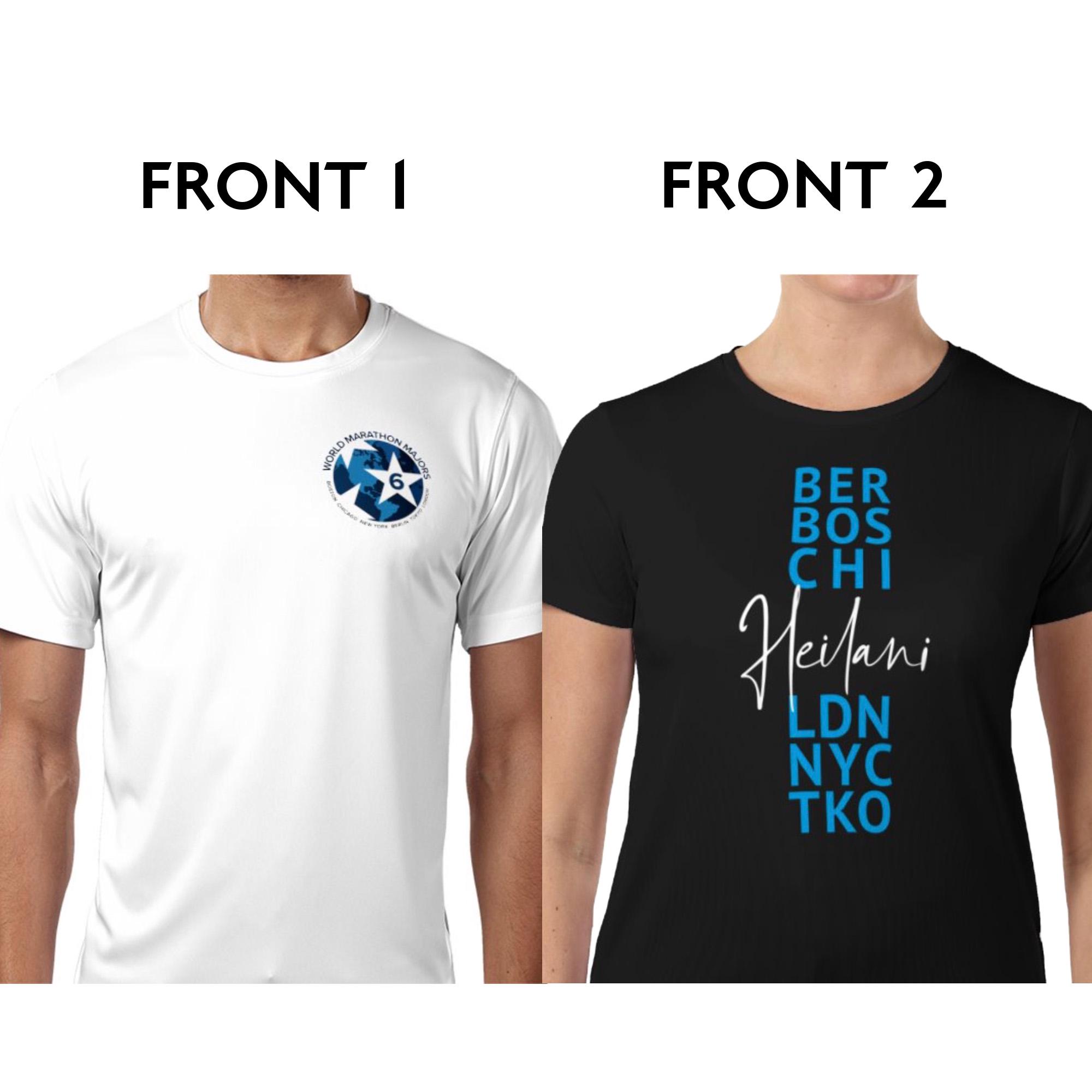 Customisable World Marathon Majors T-shirt (6-stars or 7