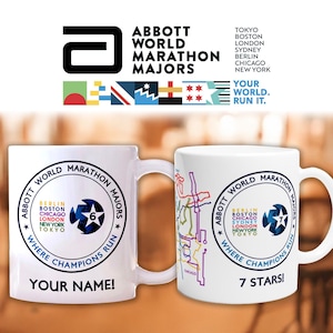 Mug personnalisable World Marathon Majors