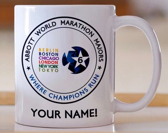 Customisable World Marathon Majors Mug