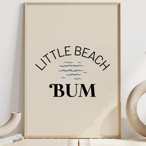 Little Beach Bum, Retro Kids Room, Natural Baby Room, Gender Neutral Babyshower, Tan Color Nursery, Beach Kids Room, Beachy Playroom Decor