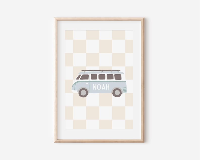 Baby Blue Nursery, Personalized Baby Room Decor, Child Kid Printable