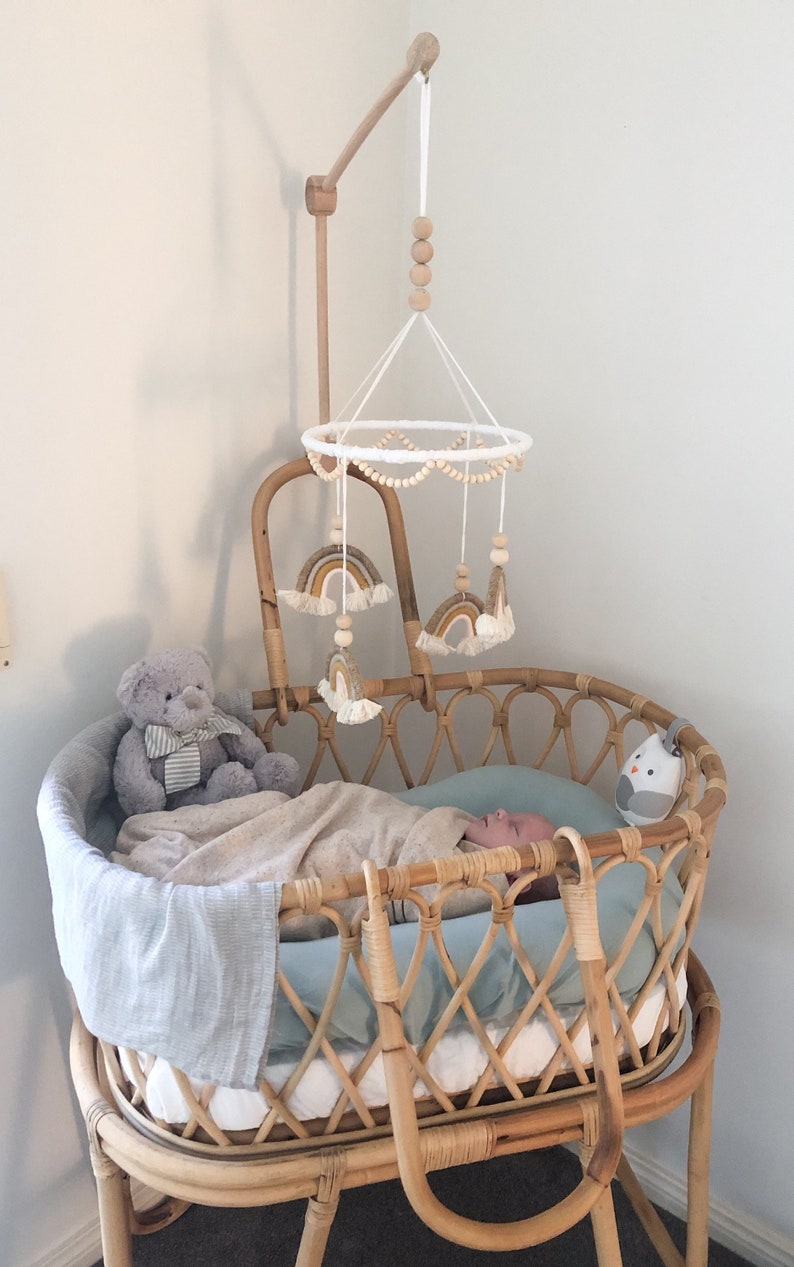 Baby Mobile Holder Crib Wooden Mobile Arm Nursery Mobile Etsy
