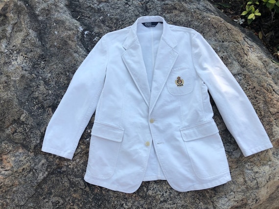 Polo Ralph Lauren Logo Embroidered Mens White Jack