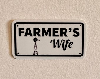 Thatlilcabin Farmer/'s Wife AS574 8 Farming Decal