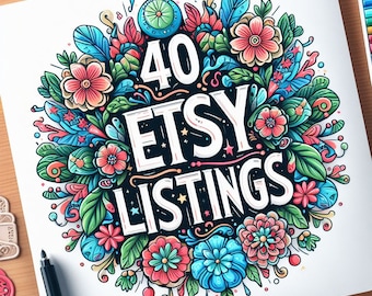 Get 100% Free & No Purchase Necessary -  Get a Head Start with 40 Free Etsy Listings! Claim Your 40 Credit! Link in the Description Below!