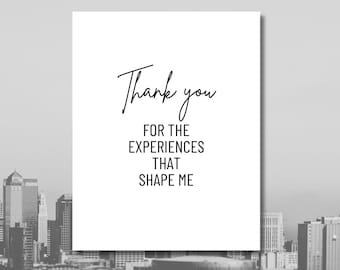 Inspirerende poster met dankbetuiging: bedankcitaat (digitale download)