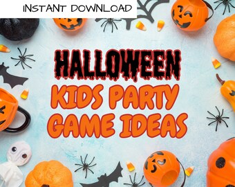 Halloween Party Games: Kids Printable Activities