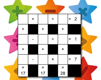 Cross Sum Puzzle Book: Math Brain Training for Kids & Adults (PDF Printable)