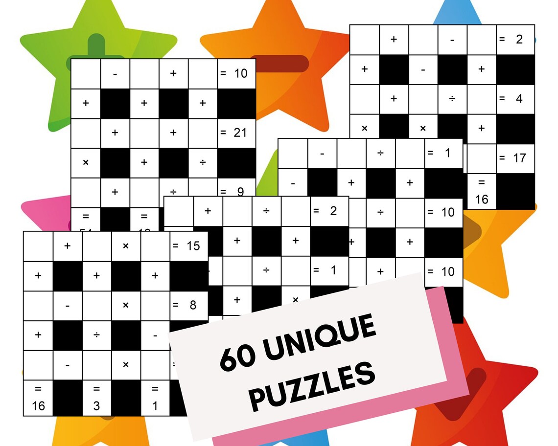 The BIG Cross Sum Puzzle Book Printable Solve Math - Etsy