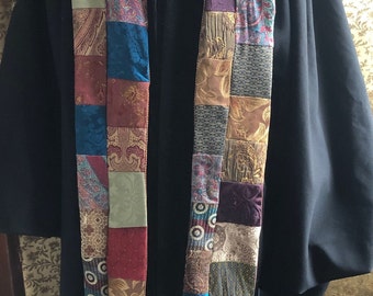 Clergy stole made from 100% upcycled fabric!