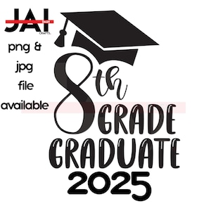 8th Grade Grad 2025 png & jpeg