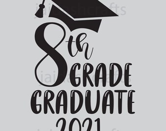 8th Grade Grad Svg Etsy