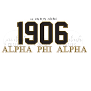 1906 alpha svg, png, jpeg Schneidedatei