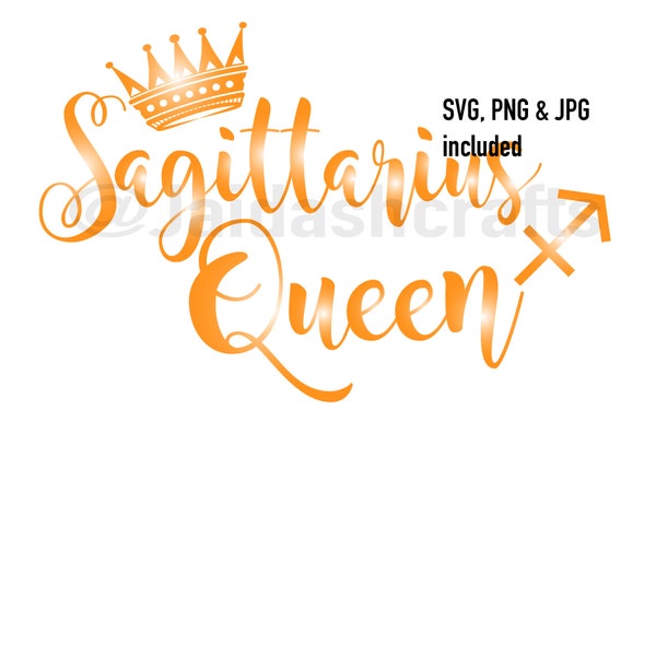 Sagittarius Queen svg,png, jpg cutting file