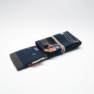 Pen sleeve Case Pouch Cotton fabric - for one or two pens handmade