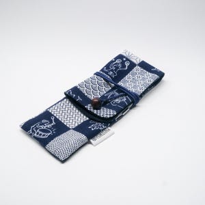 Pen sleeve Case Pouch Cotton fabric - for one or two pens handmade
