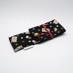 Pen sleeve Case Pouch Cotton fabric - for one or two pens handmade