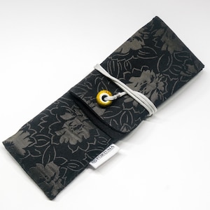 Pen sleeve Case Pouch Kimono Fabric - for one or two pens handmade