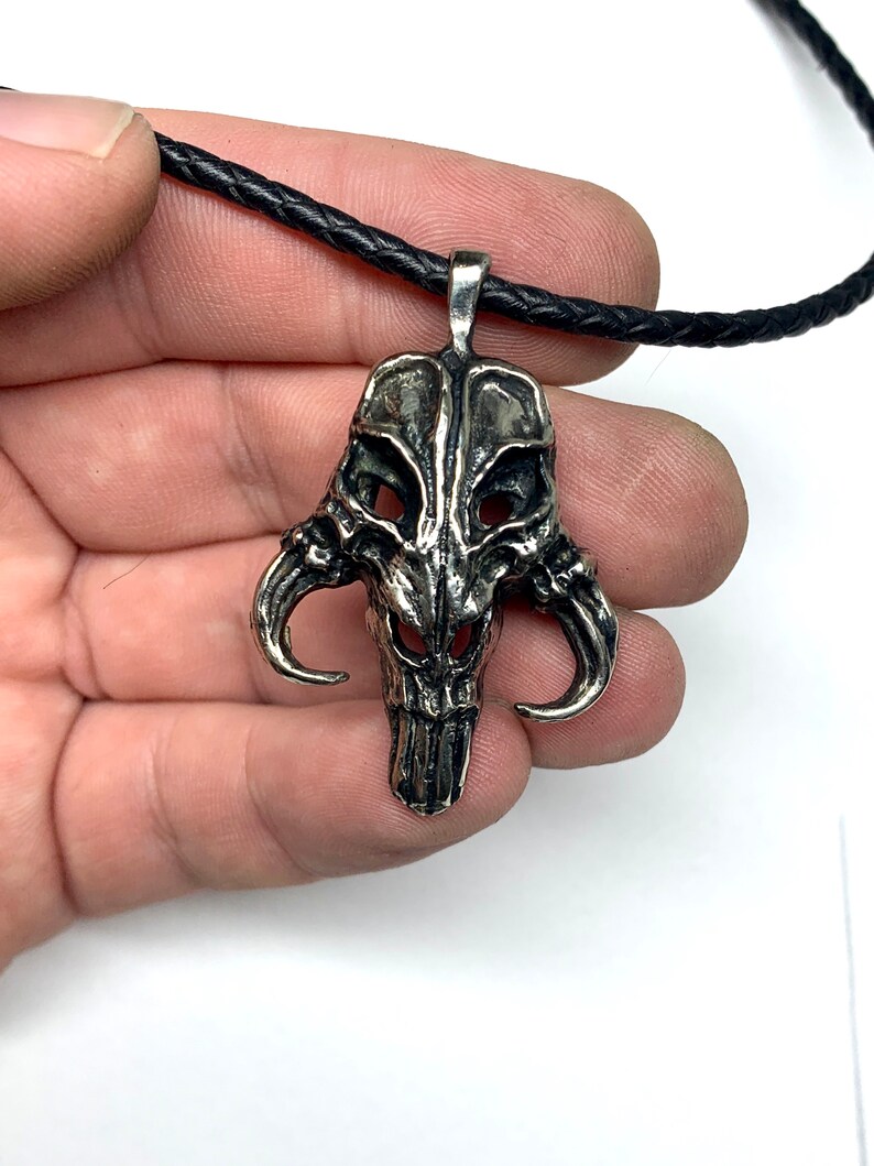 Mandalorian Mythosaur pendant star wars series silver necklace Etsy