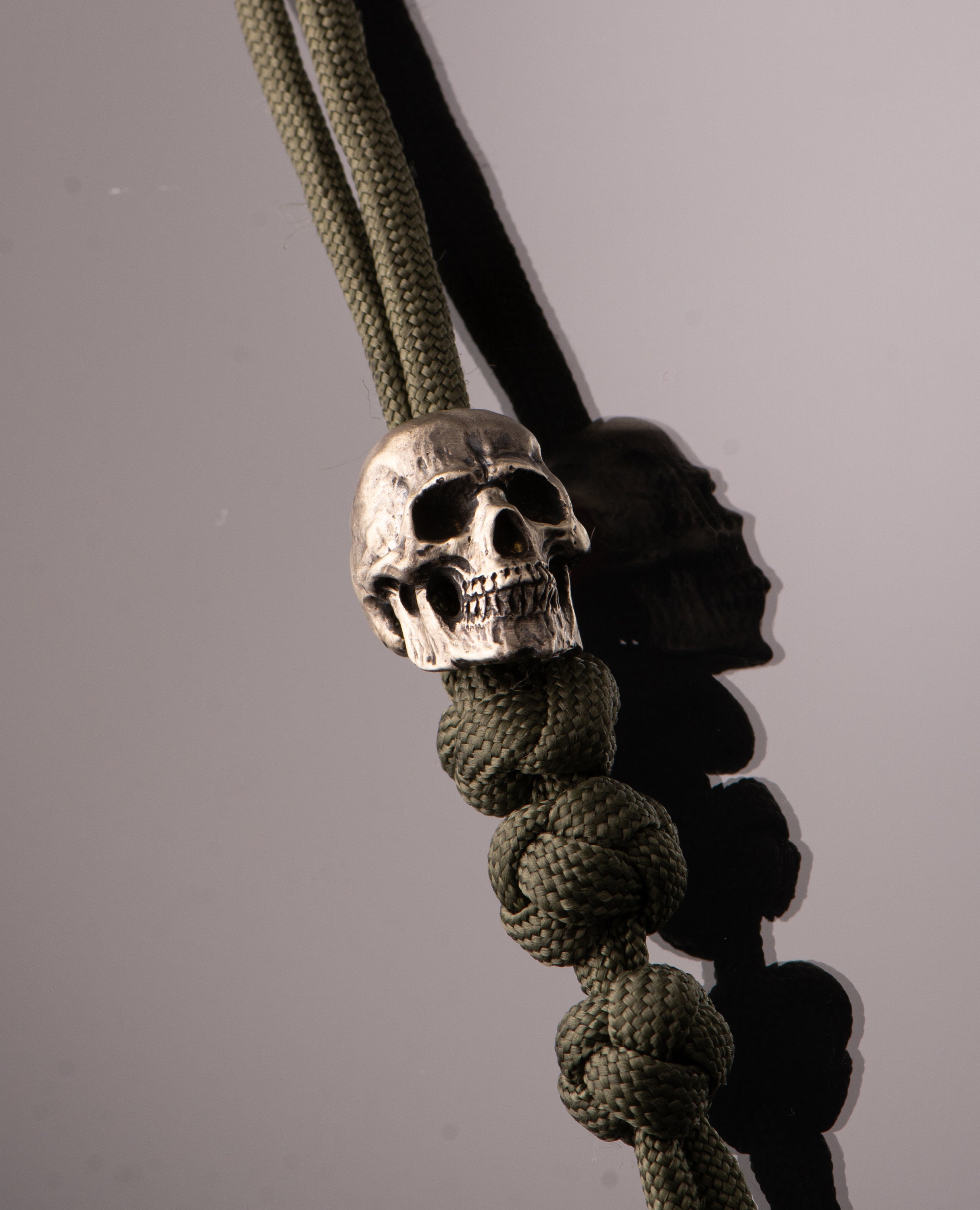 Skull paracord bead Lanyard EDC Knife accessories Etsy