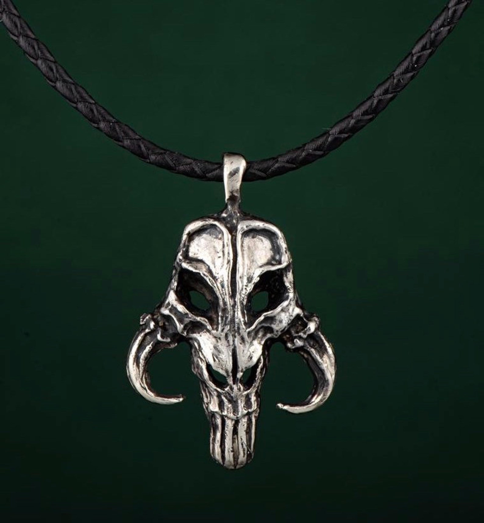 Mandalorian Mythosaur pendant star wars series silver necklace Etsy