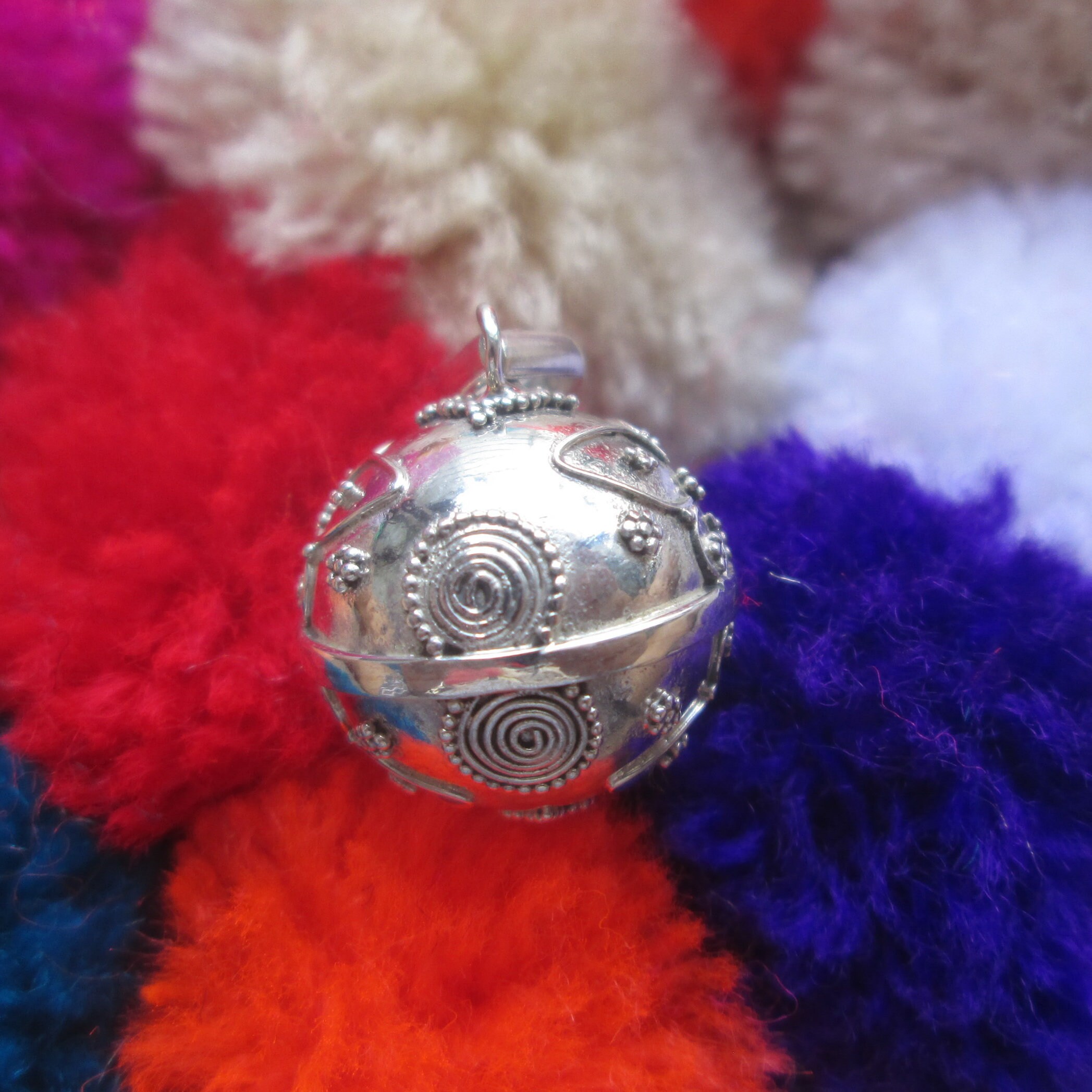 Bali Silver Harmony Ball Sterling Silver Chime Sound Silver Etsy UK