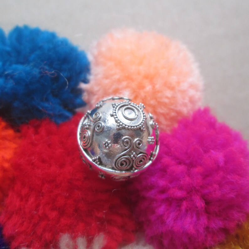 Bali Silver Harmony Ball Sterling Silver Chime Sound Silver Etsy