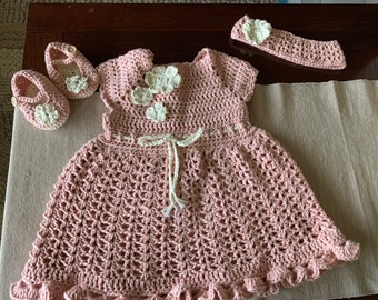 Crochet baby dress