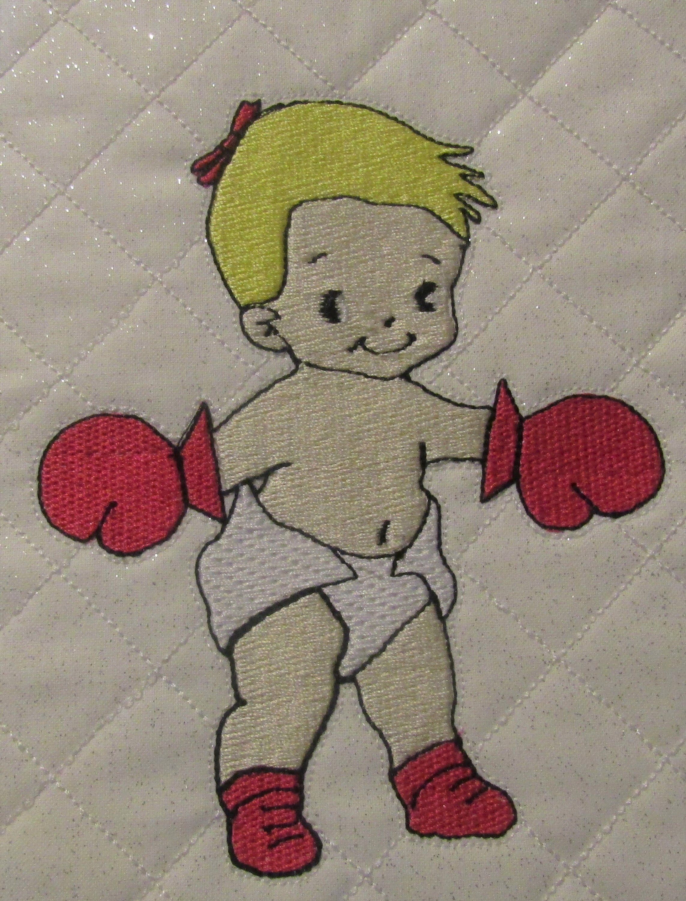 Baby girl and baby boy wearing boxing gloves 4.5x5.5 inches Etsy