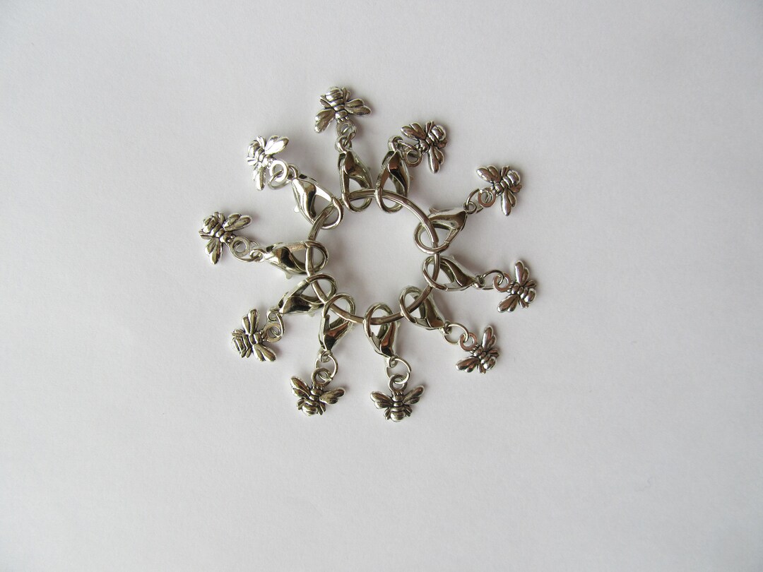 10 X Bumblebees Stitch Markers, Stitch Markers for Crochet, Knitting