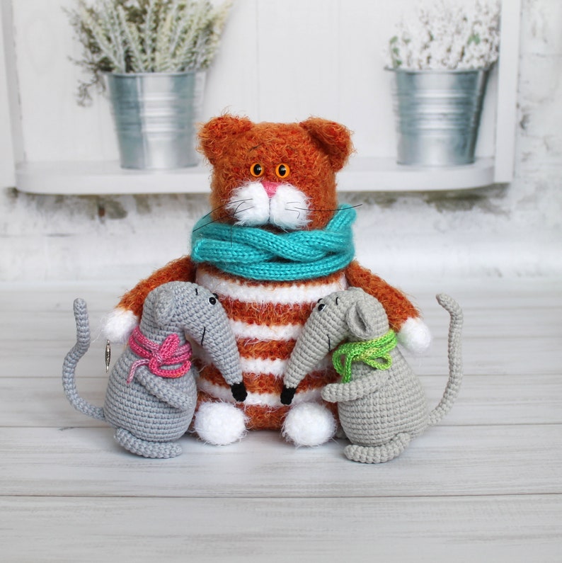 Cute Fat Cat Toy Crochet Pattern PDF Soft and Fluffy Cat Etsy