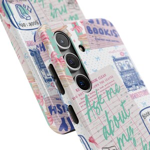 Book Collage Phone Case, Collage Bookish Phone Case, iPhone 16 15 14 13 12 11 Pro Max 8 Plus X, Samsung Galaxy S24 S23 S22 S21 bild 9