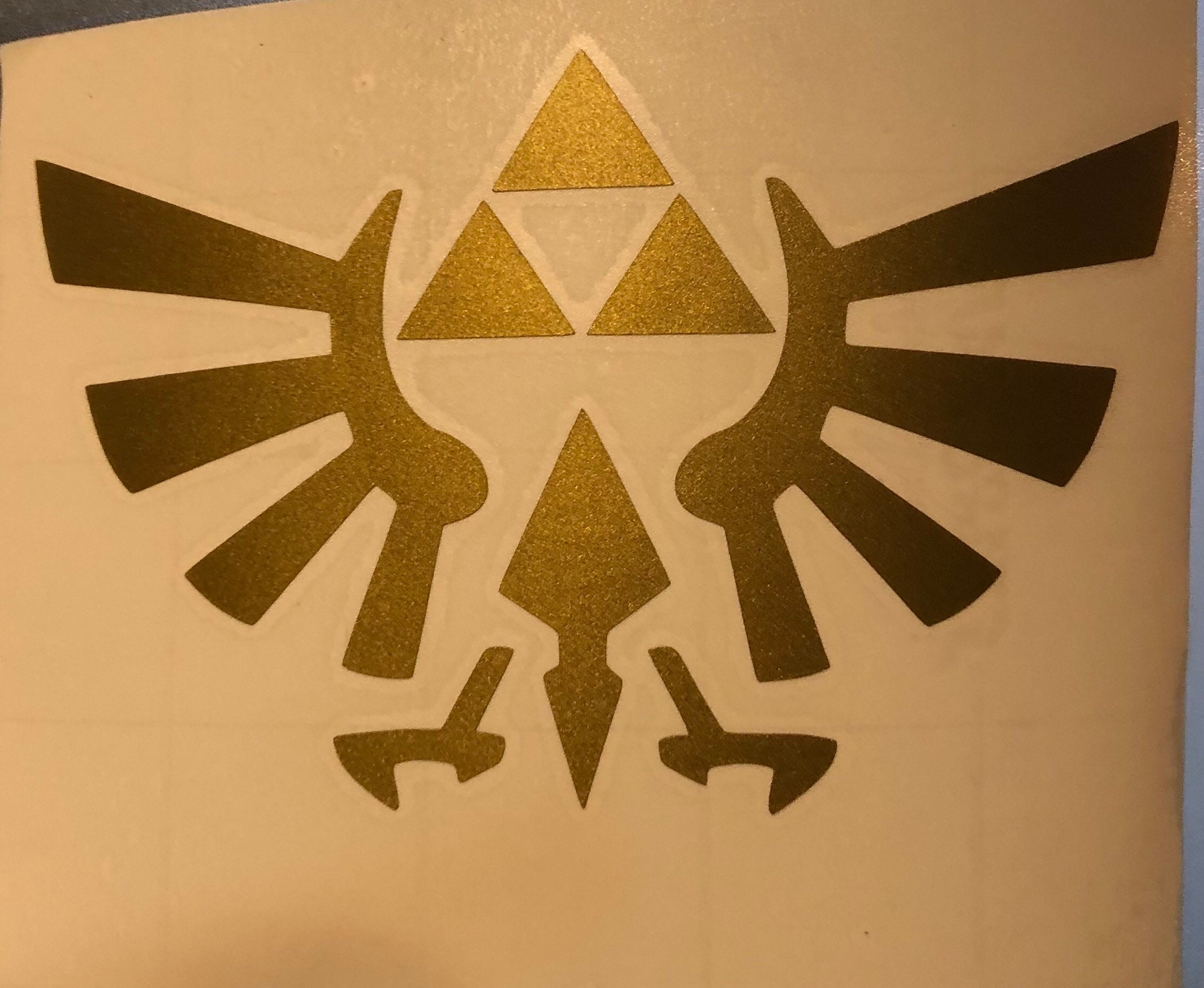 Legend of Zelda Triforce Ocarina of Time Decal Etsy