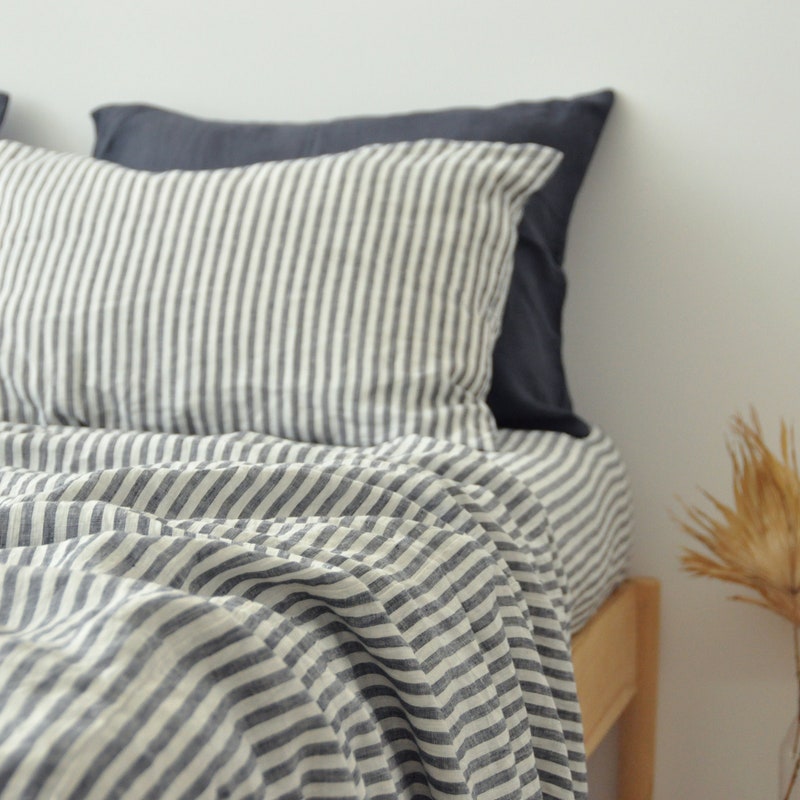 Striped Linen Sheets - Etsy