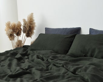 Grey Linen Bedding | Etsy