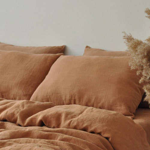 Cornflower Blue Linen Bedding Set / 1 Duvet Cover 2 Etsy