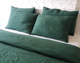 hunter green pillow cases