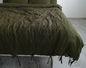 Olive Duvet Cover Etsy