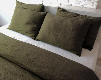 Olive Green Bedding Etsy